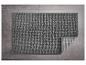 Tapis de bain gris texturé, absorbant et doux.