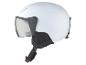 Casque de ski blanc avec visière