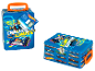 Deux mallettes métalliques bleues Hot Wheels pour collectionner les voitures jouets.