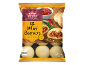Paquet de 12 mini bapaos de style asiatique au poulet, 168g, avec instructions micro-ondes.