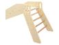 Structure de jeu en bois avec toboggan et échelle