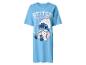 Chemise de nuit bleue avec imprimé de personnage de dessin animé et texte « STITCH time to chill ».