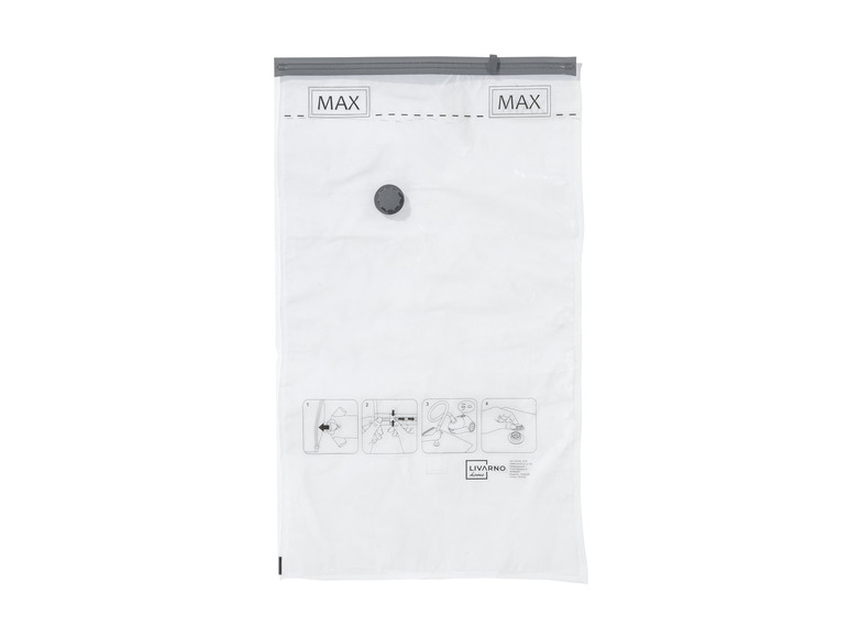 Sacs De Rangement Sous Vide LIVAIA - Lot De 3 Housses - Gain De Place 80% - Protection Mites/Poussière