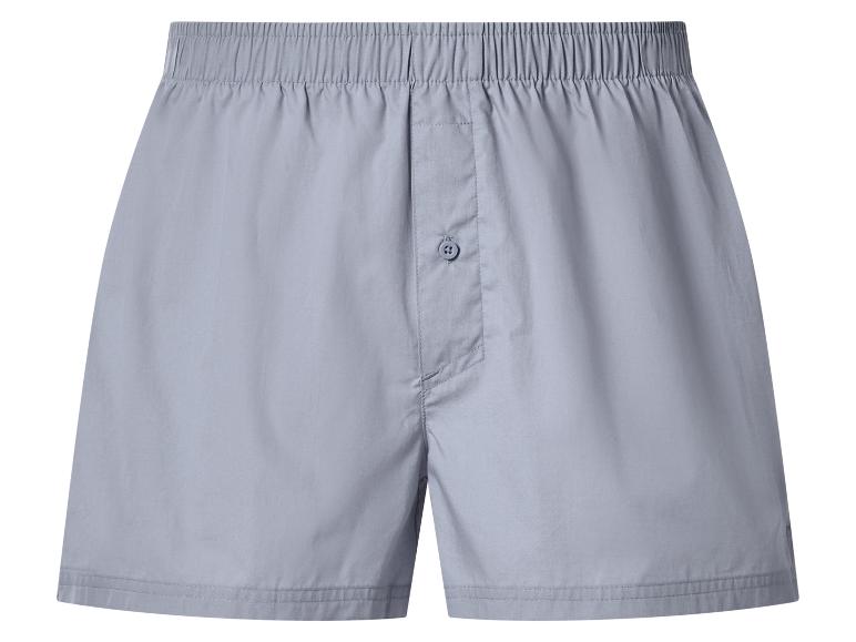 Boxer gris pour homme avec taille élastique et fermeture boutonnée