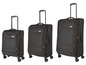 Trois valises noires de la marque Dakine