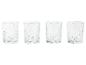 Ensemble de quatre verres à whisky gravés.