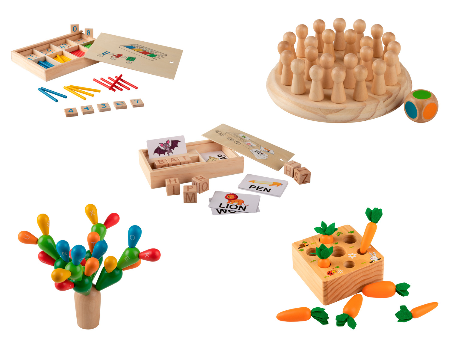Jeux de construction en bois : Jouet Montessori