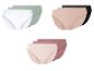 Lots de trois culottes : beige, blanc et vert d'eau.