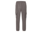 Pantalon de survêtement gris avec des poches cargo.
