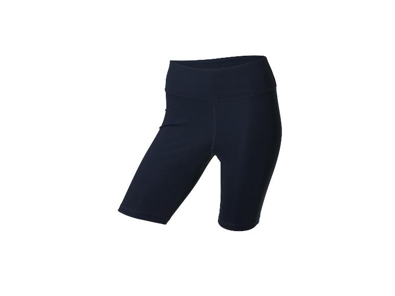 Short de cyclisme noir, moulant et taille haute.