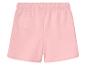 Short rose avec taille élastique.