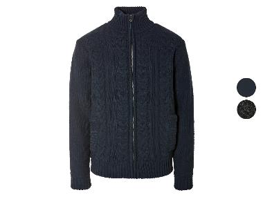 LIVERGY® Gilet zippé en grosse maille homme