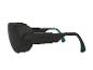 Lunettes Parkside noires avec branches vert foncé.