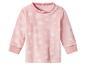 Sweat-shirt rose pour bébé avec motif flocon de neige