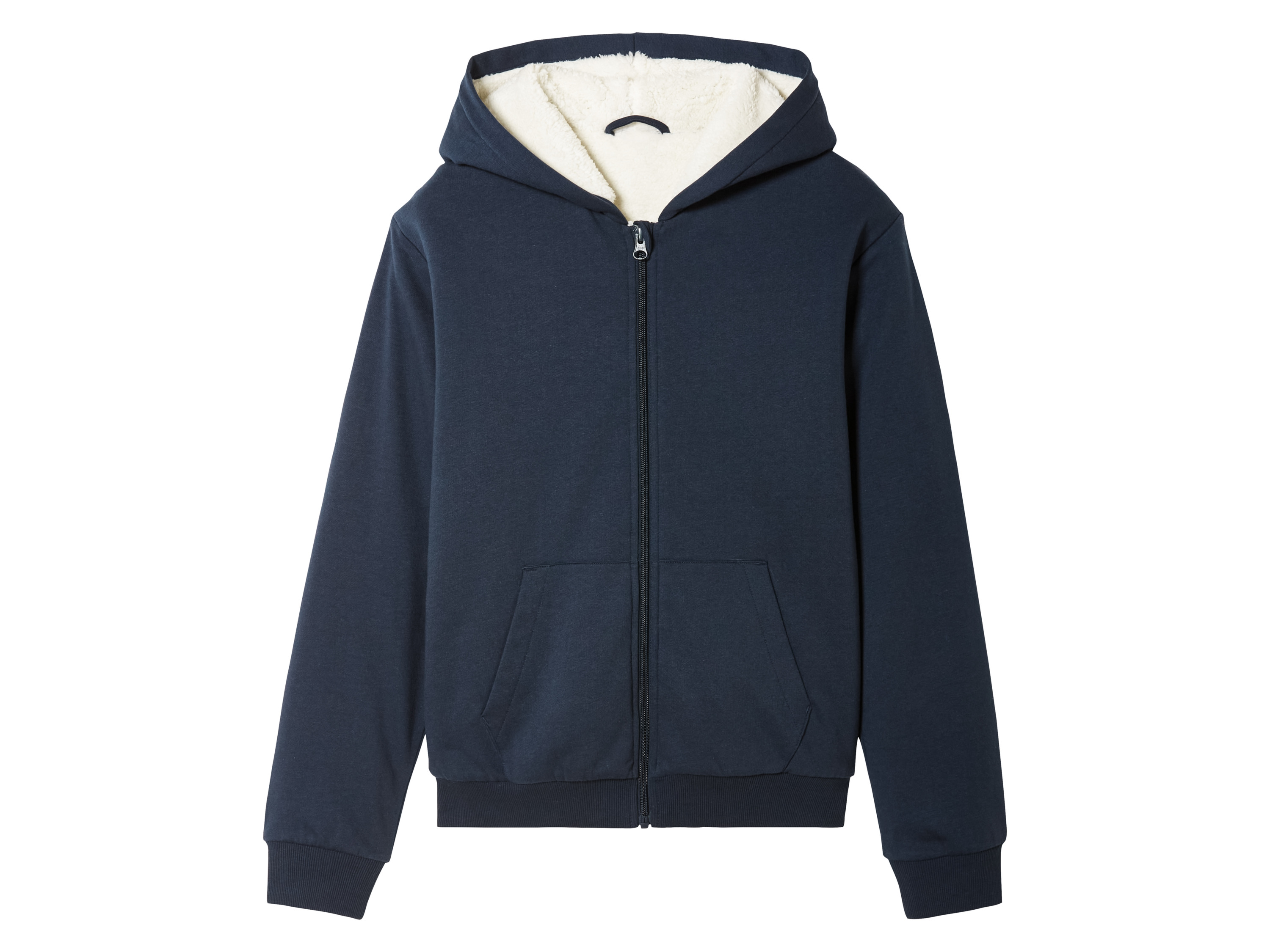 pepperts!® Sweat zippé molletonné garçon (8-10 ans, bleu foncé)