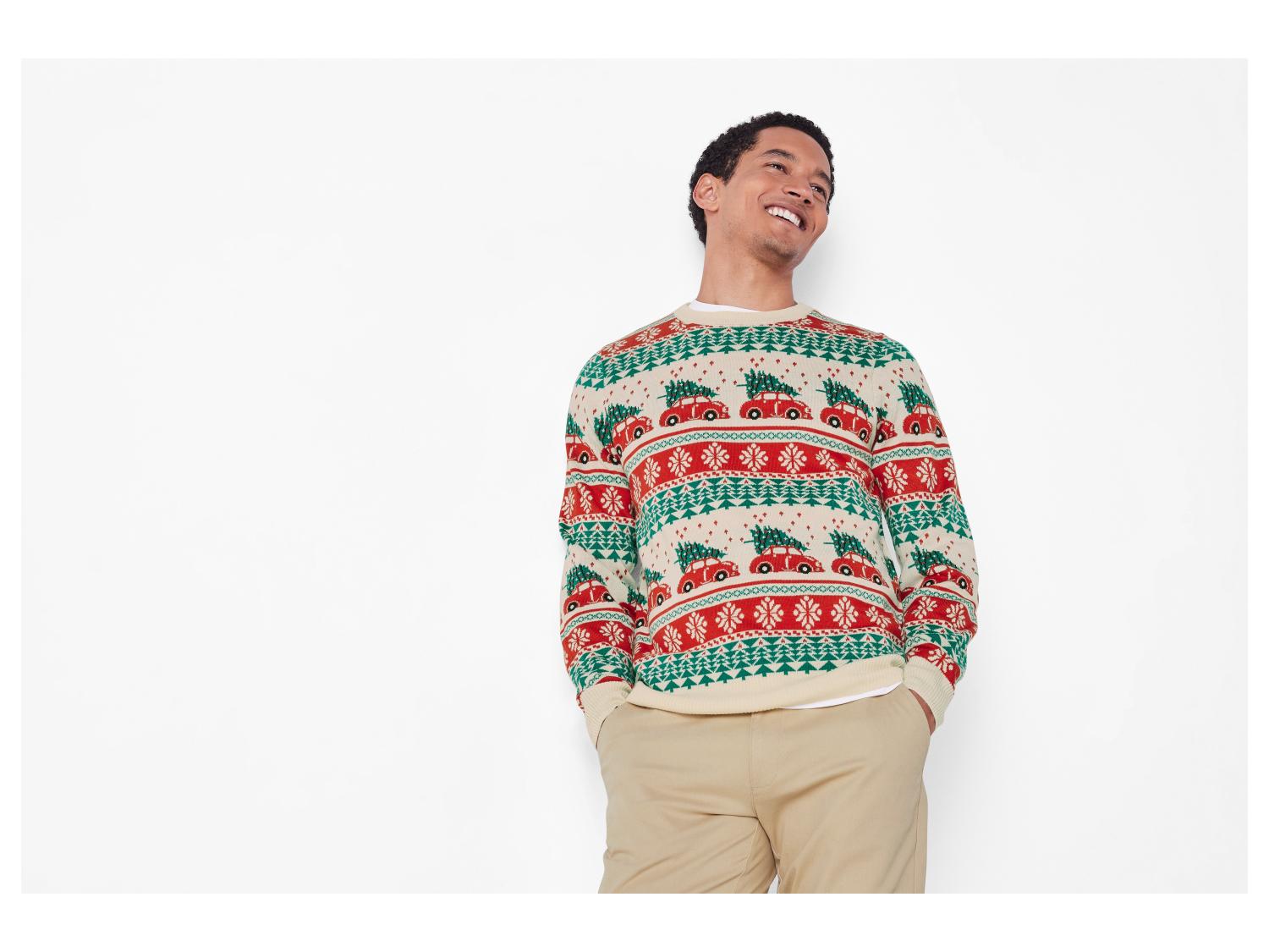 Pull De Noël Lidl 2025 Homme - Taille L - Coton Multicolore - Neuf Avec étiquettes