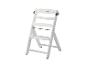 Chaise haute réglable en bois blanc pour enfants