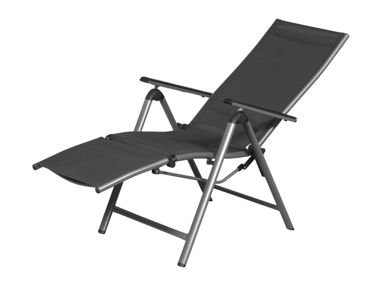 LIVARNO home Fauteuil de jardin Houston en aluminium, argent/gris 3