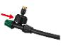 Accessoire d'arrosage : tuyau, raccord et buse.