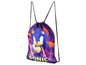 Un sac à dos violet avec Sonic the Hedgehog