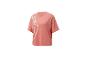 T-shirt rose Crivit avec design graphique blanc.
