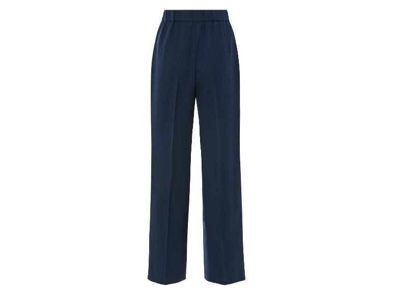 Pantalon bleu marine avec taille élastique.