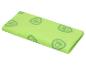 Couverture polaire verte avec motif de patte de chien