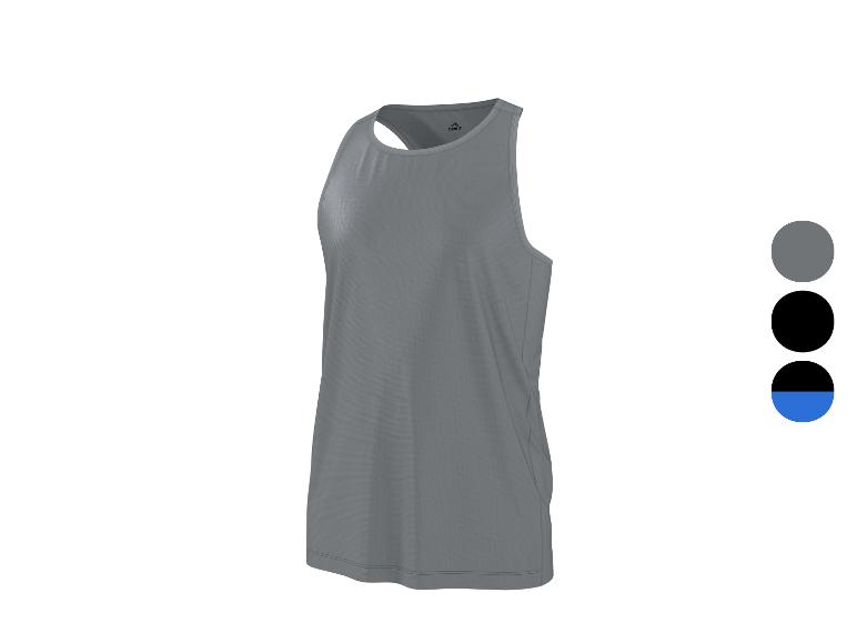 Débardeur gris à col rond, avec options de couleur : gris, noir, bleu.