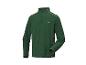 Veste polaire verte pour homme avec fermeture éclair et détails orange