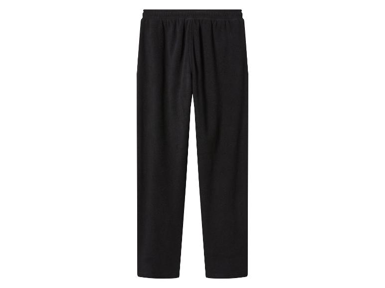 Pantalon de survêtement noir simple en polaire