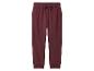 Pantalon de jogging rouge foncé pour enfants avec cordon.