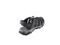 Sandales de sport grises et noires avec fermeture à boucle.