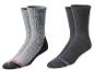 Deux paires de chaussettes Parkside : grises et noires.