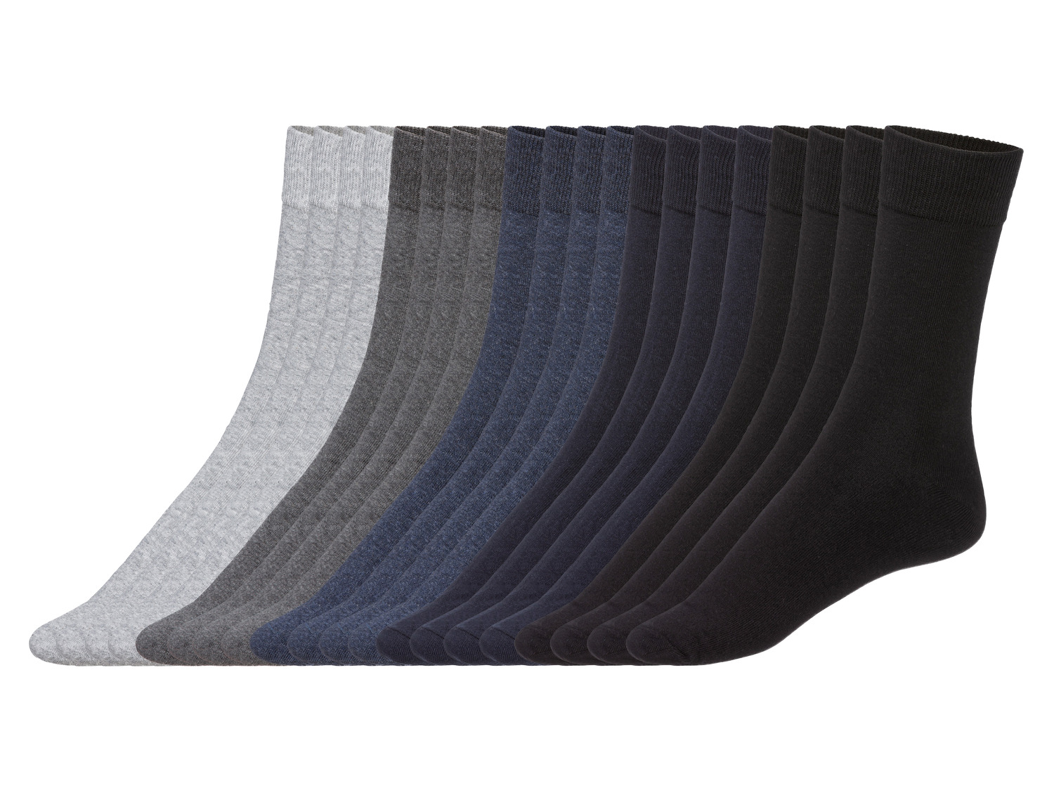 LIVERGY® Lot de 5 paires de chaussettes homme