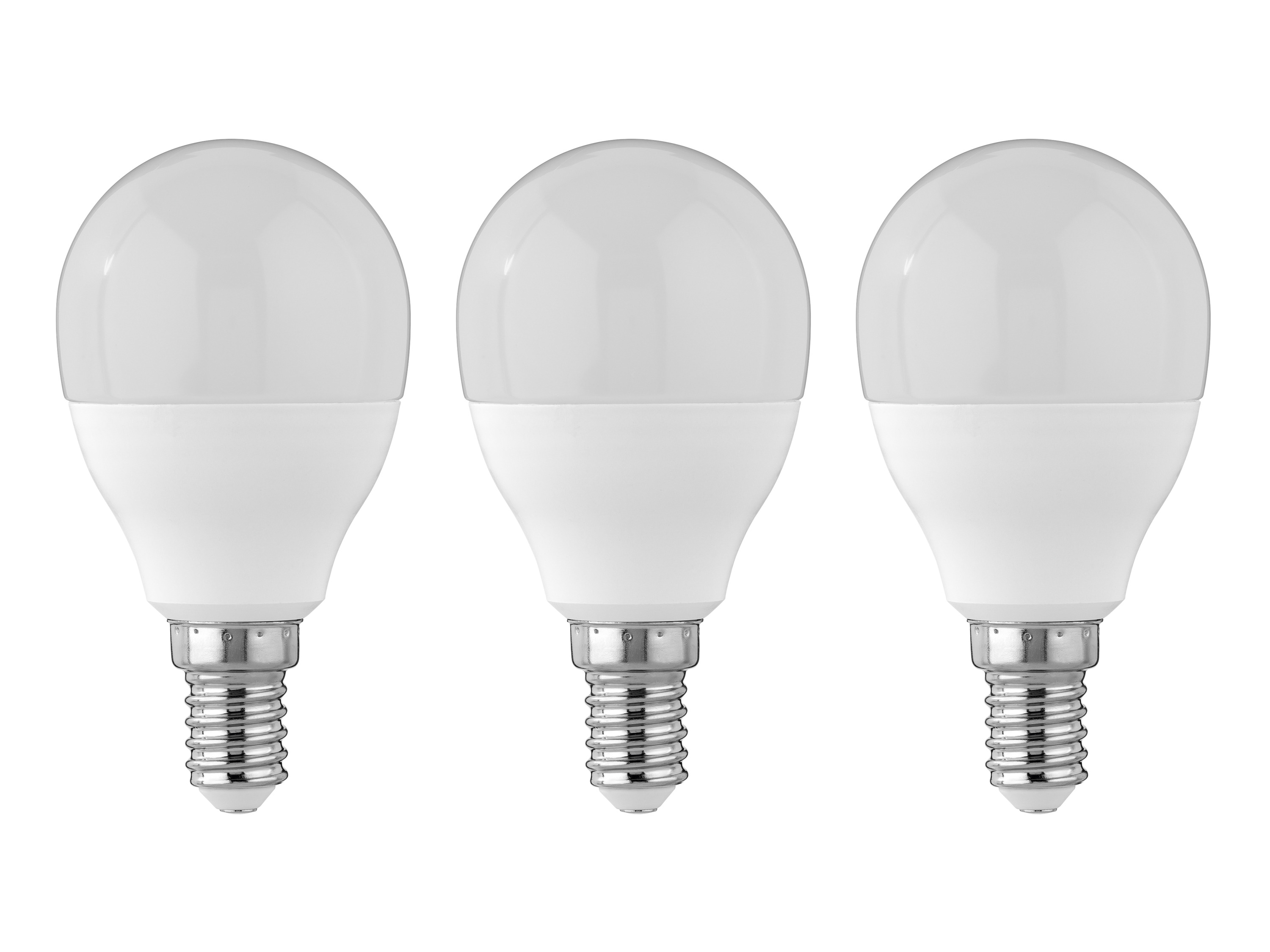 LIVARNO home Lot de 2 ou 3 ampoules LED (Gouttes E14 4,2W, lot de 3, laiteux)