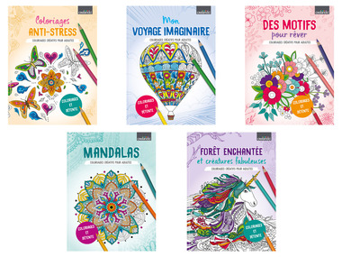 crelando® Livre de coloriage adulte, 80 motifs