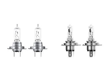 OSRAM Ampoules halogènes pour phares auto H7 / H4, lot de 2