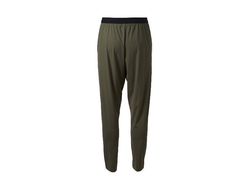 Pantalon de sport vert foncé avec taille élastique noire