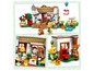 Ensemble LEGO Animal Crossing avec maison, figurines d'Isabelle et de Tom Nook.