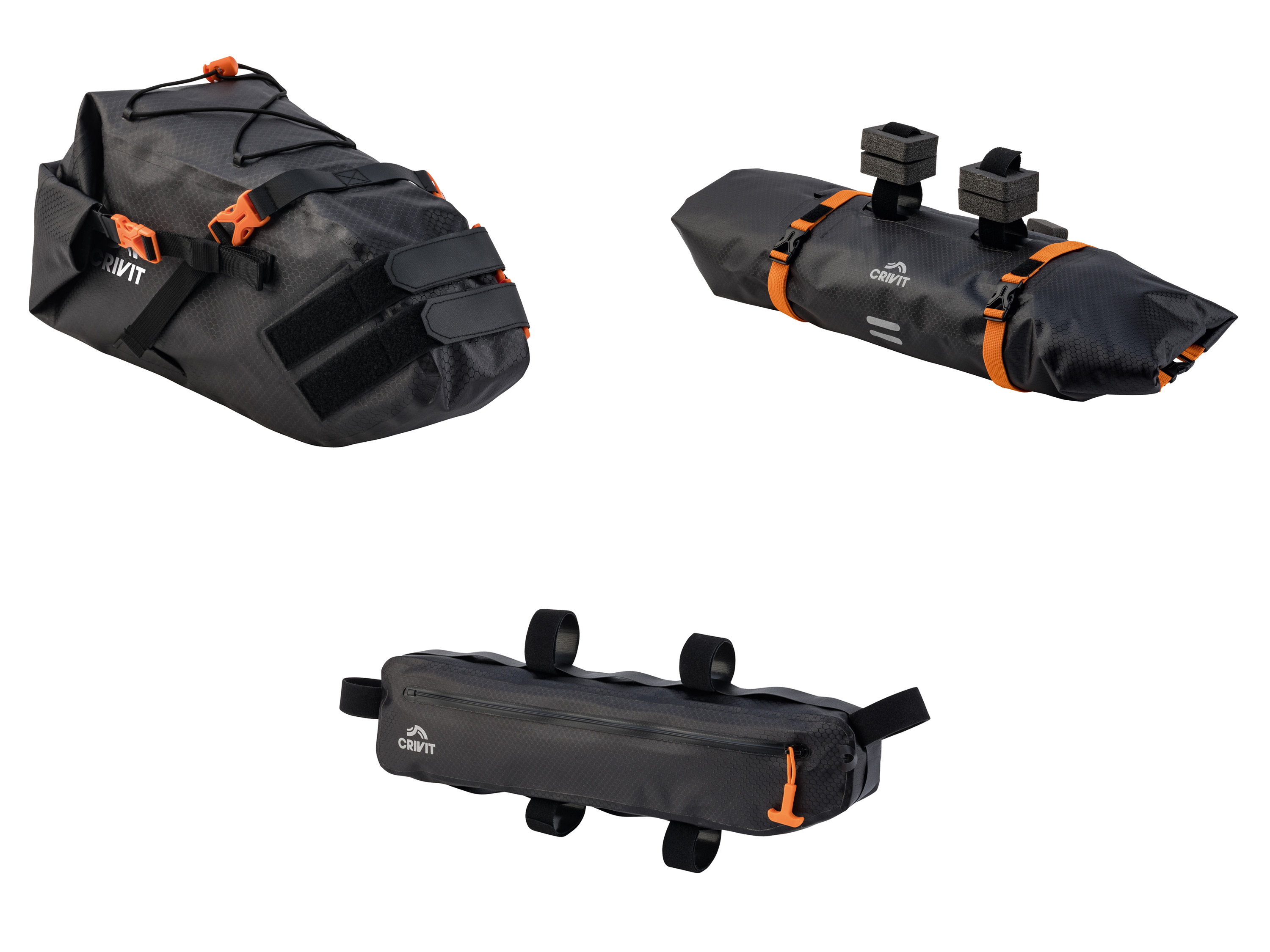 CRIVIT Sacoche pour selle, pour cadre ou pour guidon premium