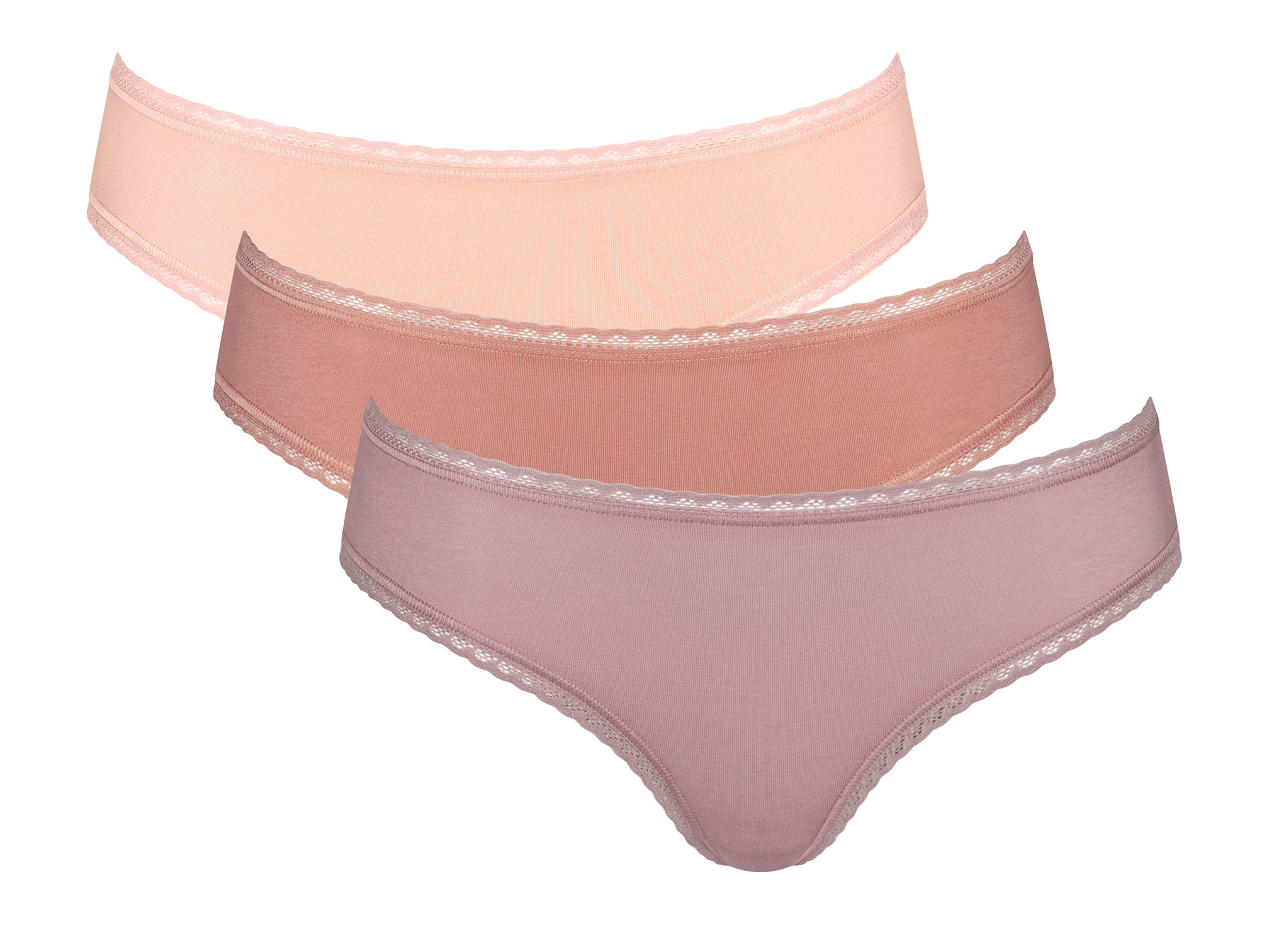 Sloggi Lot de 3 slips tai ou hipsters femme   40