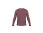 Vue arrière d'un pull côtelé pour femme en rose foncé