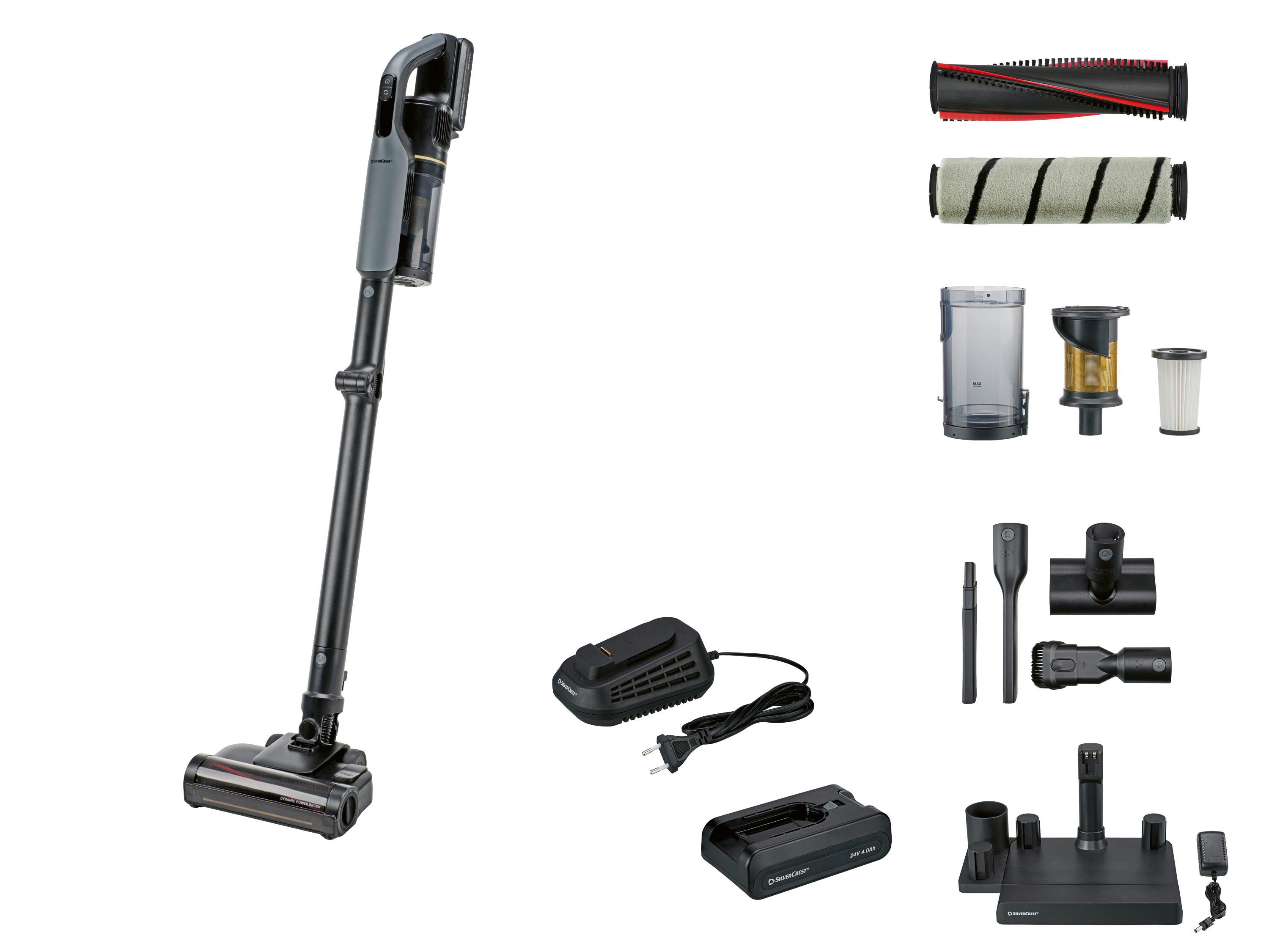 SILVERCREST® Aspirateur cyclonique sans fil Premium, 24 V