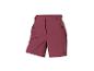 Short de sport bordeaux pour femme avec poches zippées et logo noir