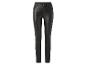 Pantalon noir slim en similicuir taille haute.