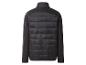 Veste matelassée noire pour homme avec manches et dos en tricot.