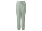 Pantalon de jogging vert clair pour femme.
