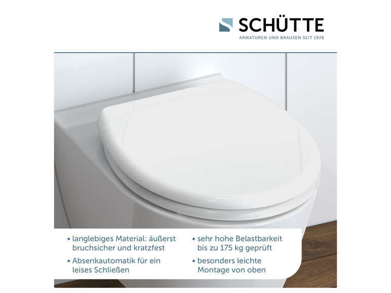 Aller en mode plein écran : Schütte Abattant WC, avec fermeture en douceur - Image 9