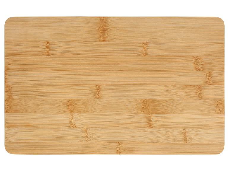 Planche à découper carrée en bambou.