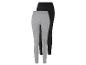 Deux leggings, un gris et un noir.